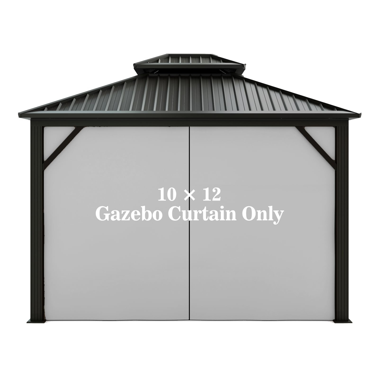 Gazebo Universal Replacement Privacy Curtain – Hugline 10′ x 12′ Gazebo Side …