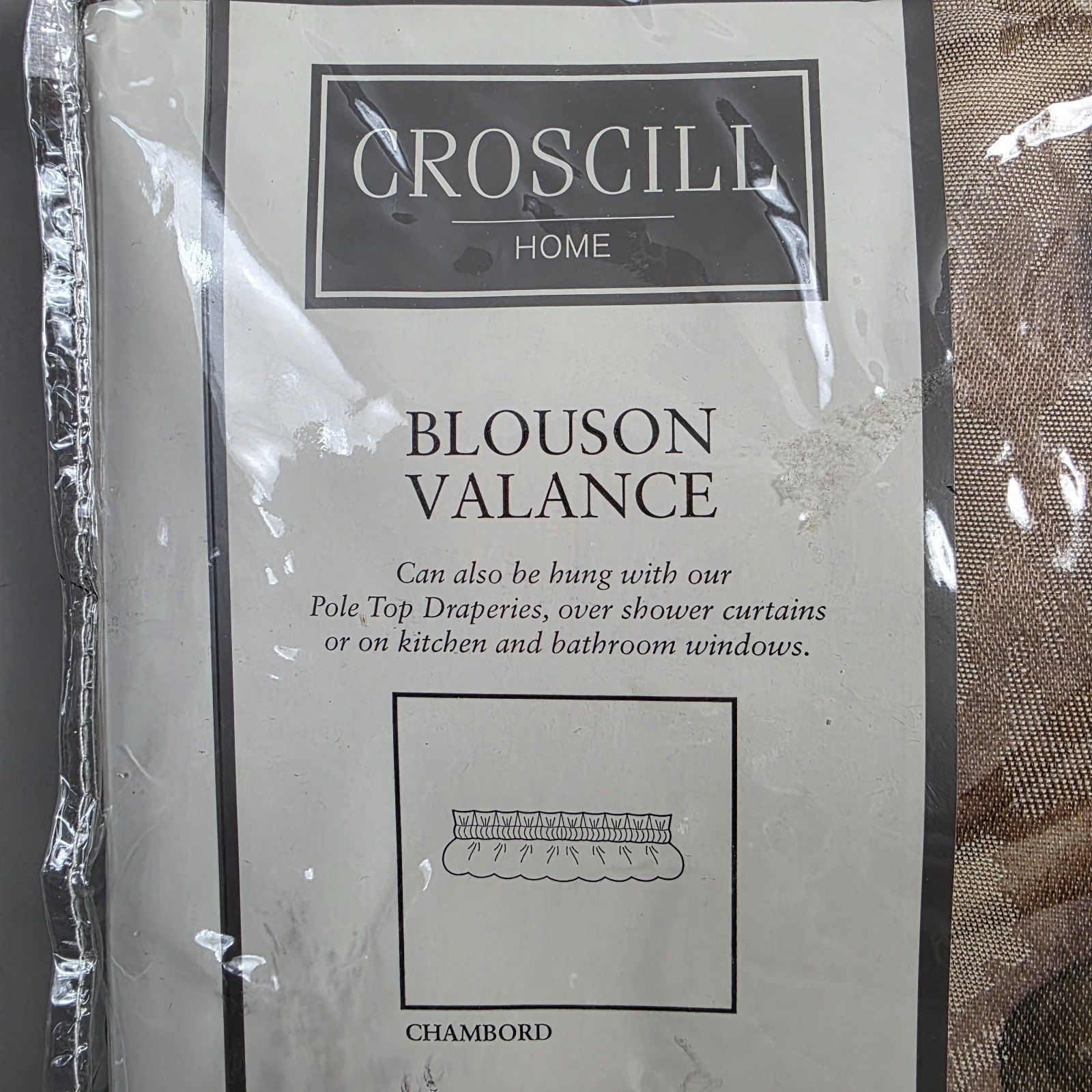 Croscill Home *Blouson* Valance Drape Chambord 88″ X 15″ Style No. 3489 *New*