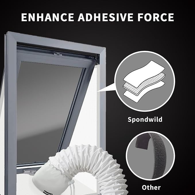 Portable AC Window Seal Kit 118×15.7 In Waterproof Window Seal for Air Condit…