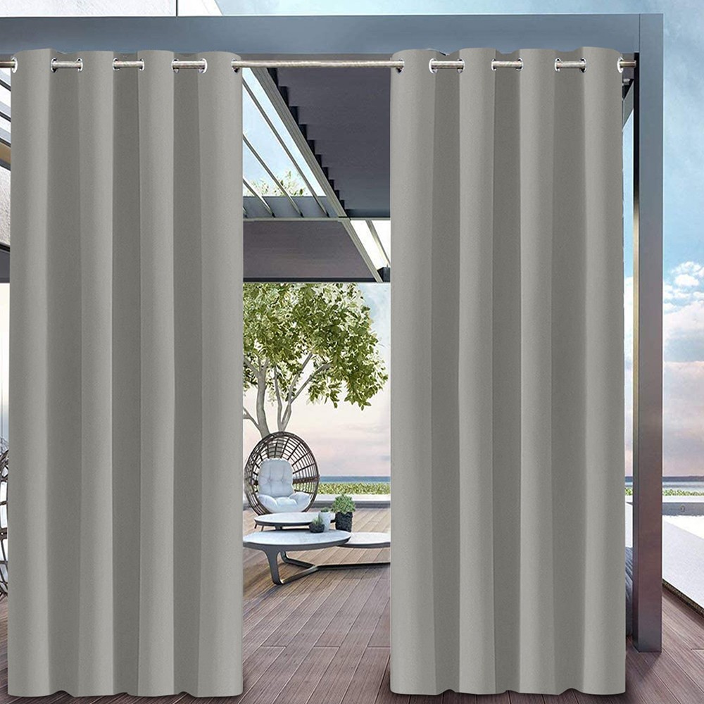 100″x96″ Extra Wide Waterproof Outdoor Curtains Patio Blackout Privacy Drapes