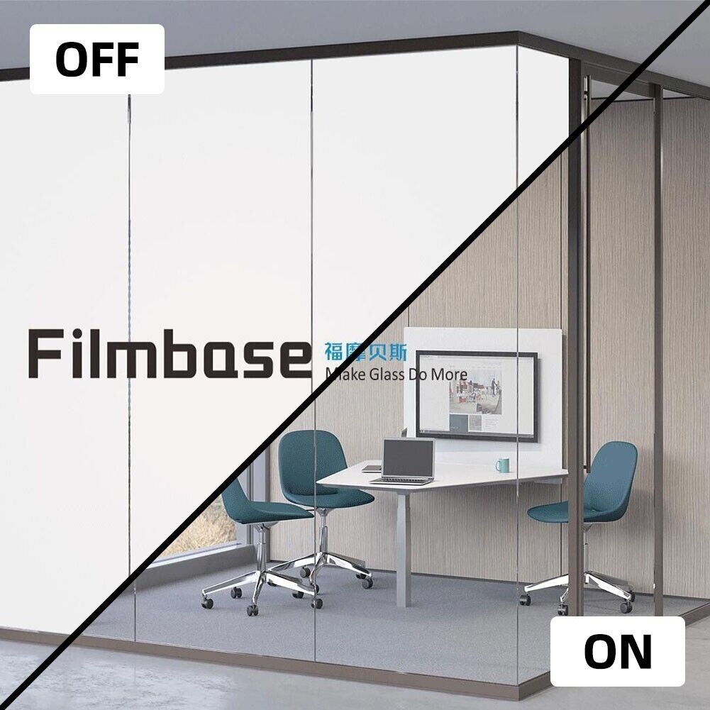 FilmbaseUSA – PDLC Film – Electric Switchable Glass Smart Film 10 SQ FT $290