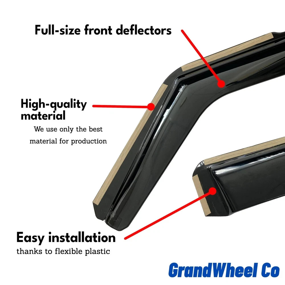 Window Deflectors Smoke Tinted in-Channel For Accord 13-17, 13-17