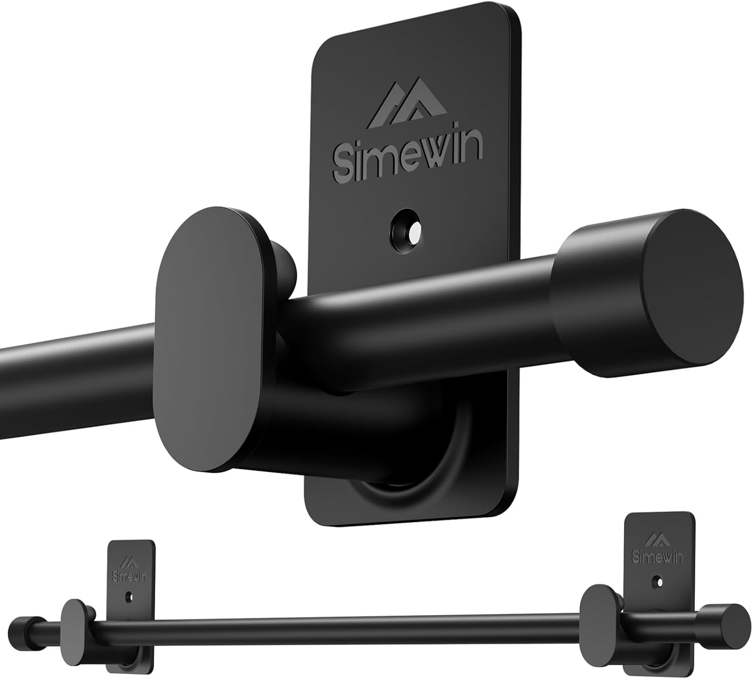 Curtain Rods No Drilling for Windows 30 to 45 Inches,5/8 Inch Diameter No Drill