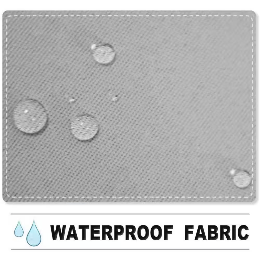 50 In. W X 96 In. L Water & Wind Resistant Outdoor Curtain for Patio Porch Gazeb