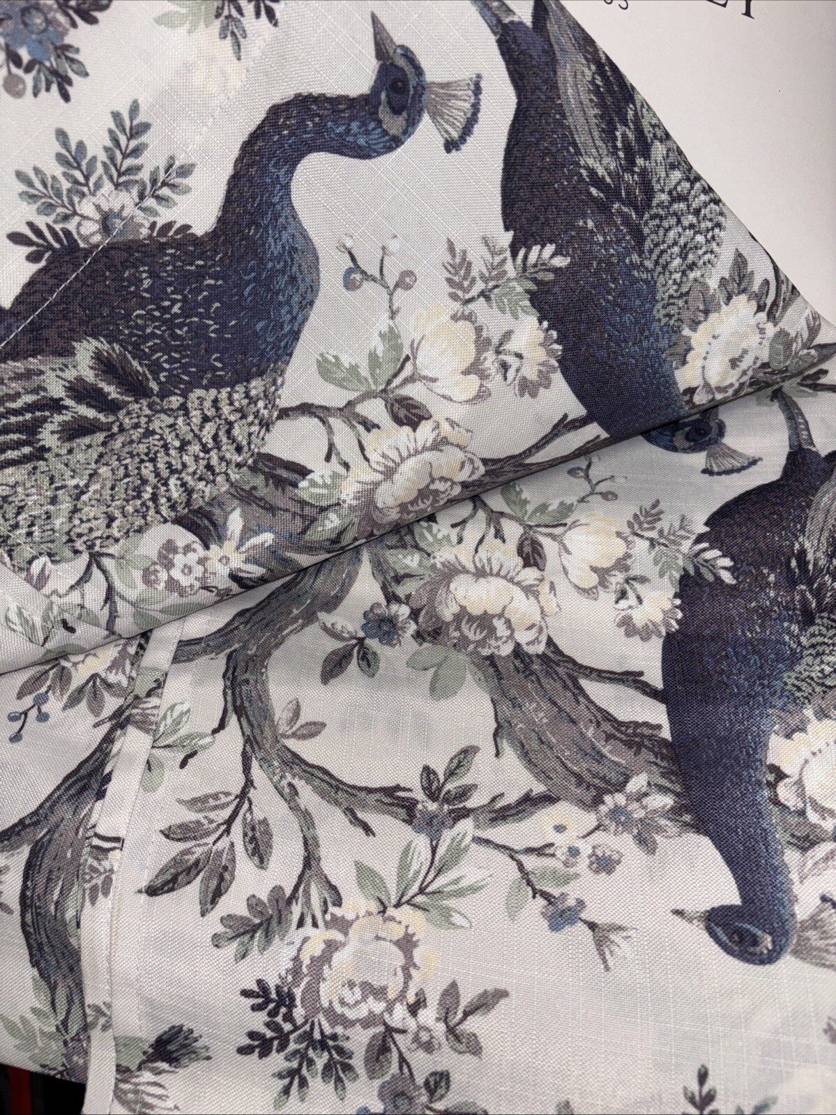2 Laura Ashley Belvedere Peacock Blue Green Window Curtains Panel Drapes 38×96