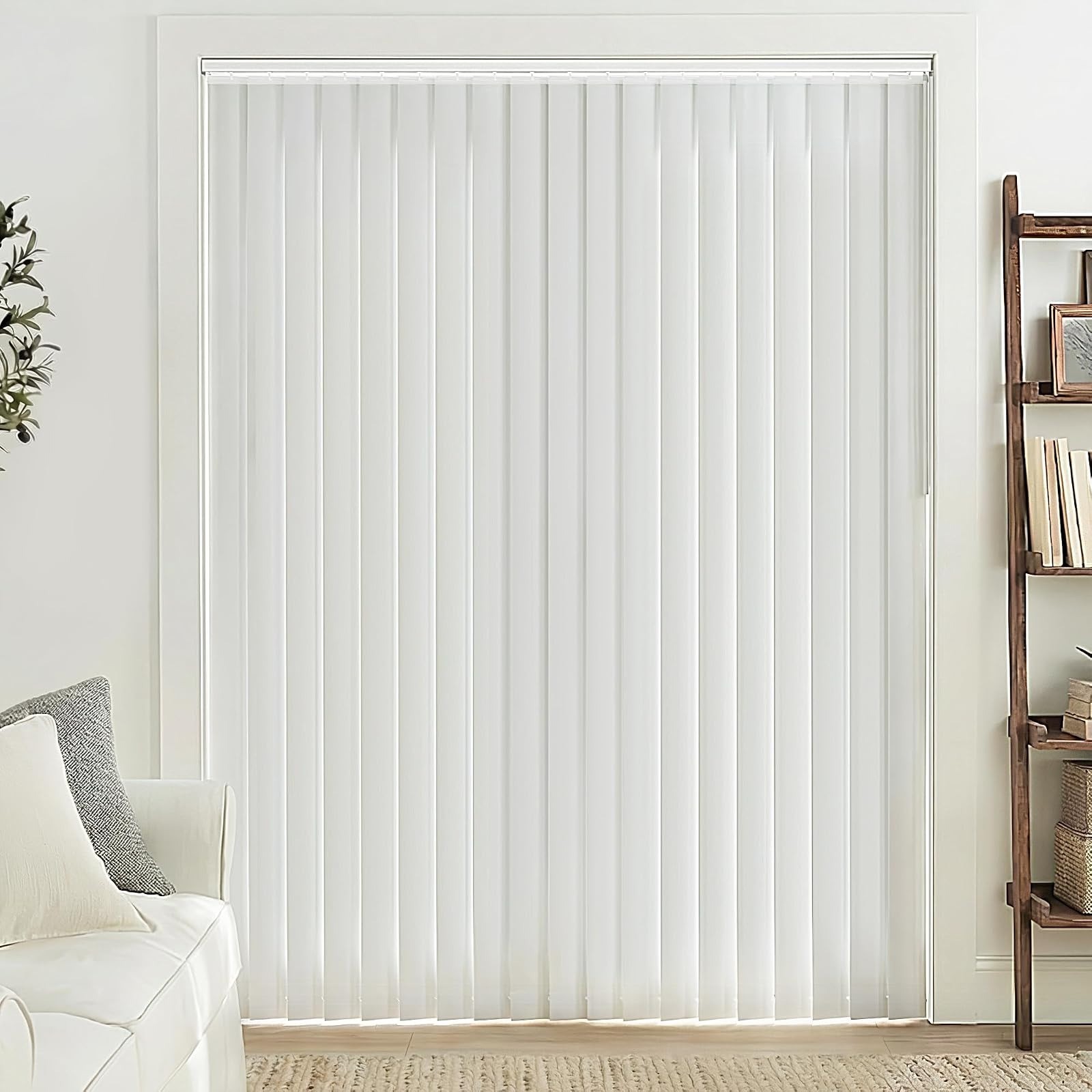 LazBlinds Vertical Blinds Replacement Slats, Light Filtering 25pcs | Fabric Slat