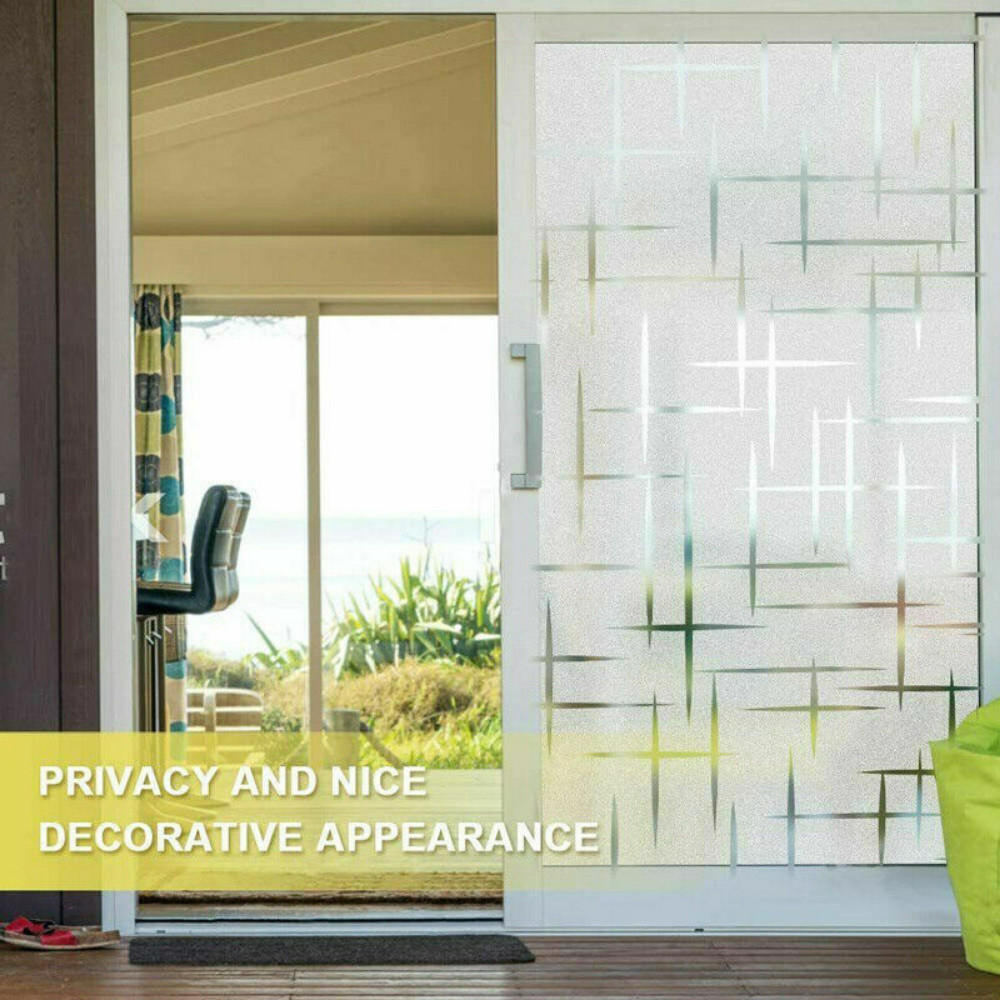 Rabbitgoo Frosted Window Film Pricacy Static Cling Glass Sticker Anti-UV Vinyl
