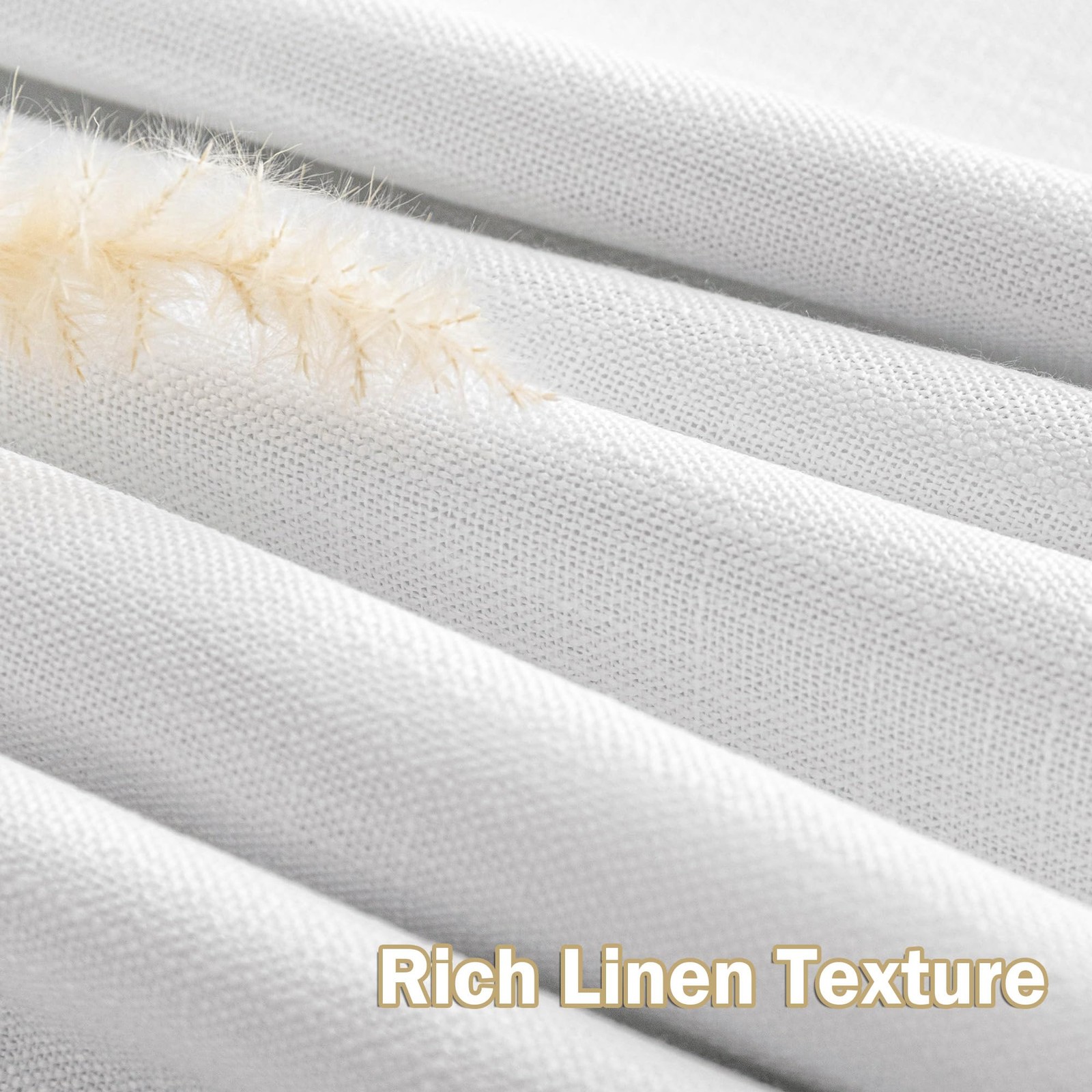White Blackout Curtains 84 inches Long Pinch Pleated Curtains for Living Room…