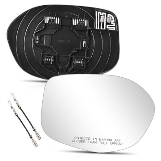 Glass Compatible with Honda Odyssey 2014 2015 2016 2017, Passenger Side Mirror