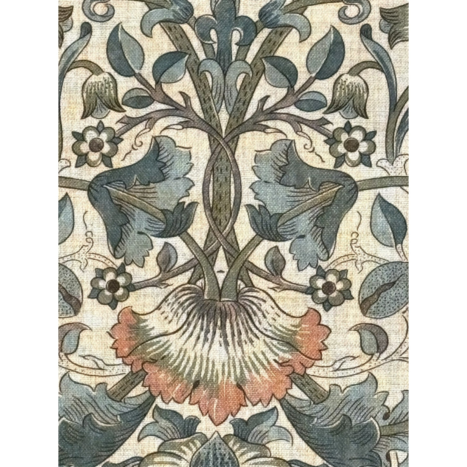 William Morris & Co. Window Curtains Panels Lodden Set Pair 50 X 84” Blue Drapes