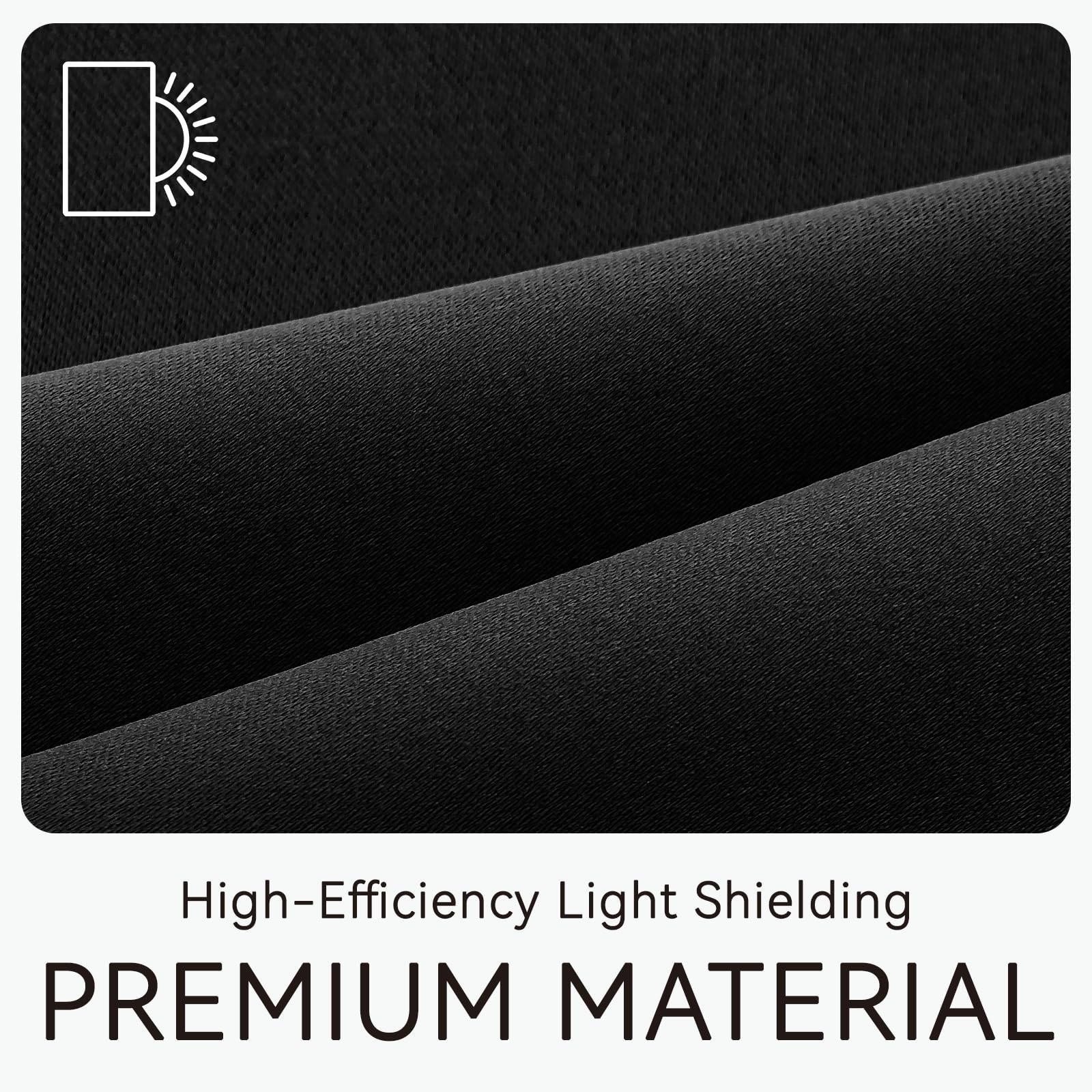 Adhesive Blackout Curtains, Adhesive Window Cover, No Drill Easy Install, Ren…