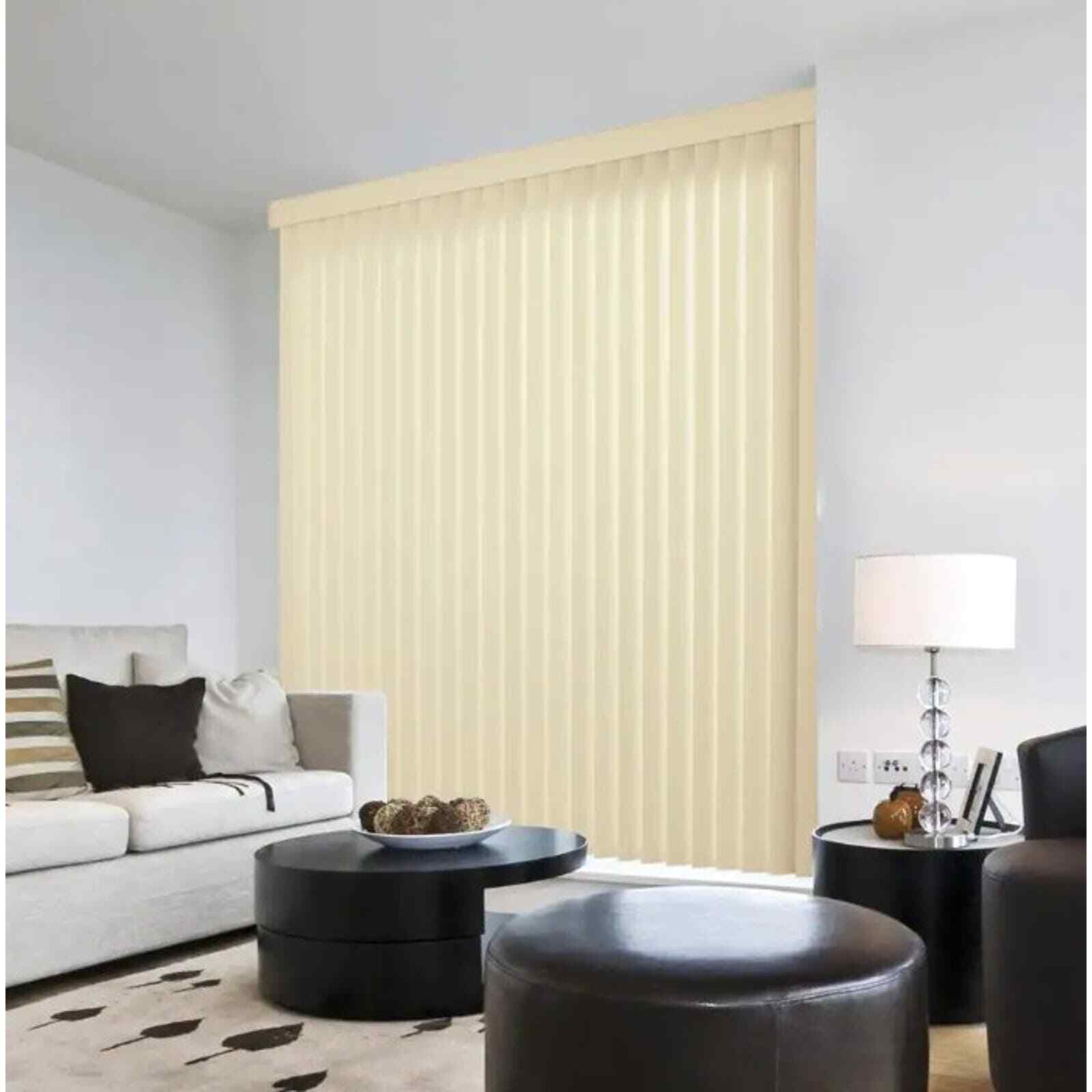Replacement Crown Alabaster Darkening, Louvers, 3.5 in. W x 49.75 in. L (9-Pk)