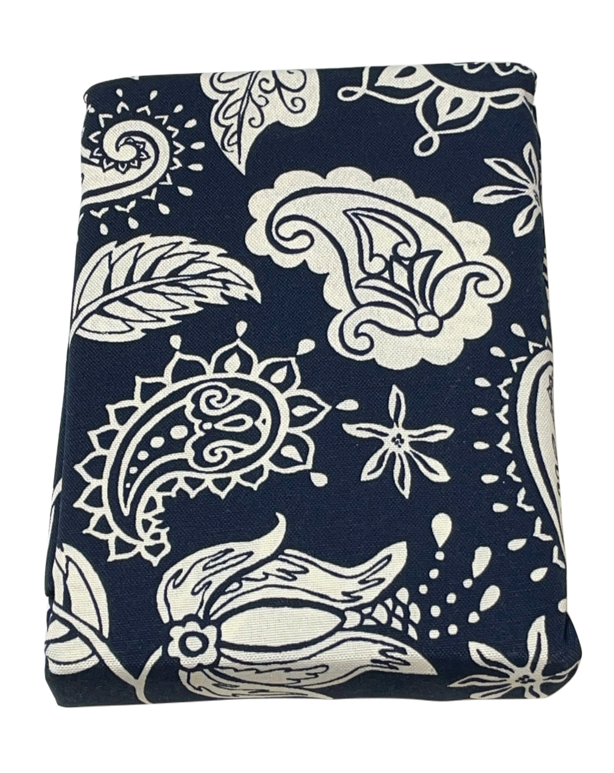 Home Decorators Charlotte Cottage Panel 52″ x 84″ Navy & White Paisley Grommet