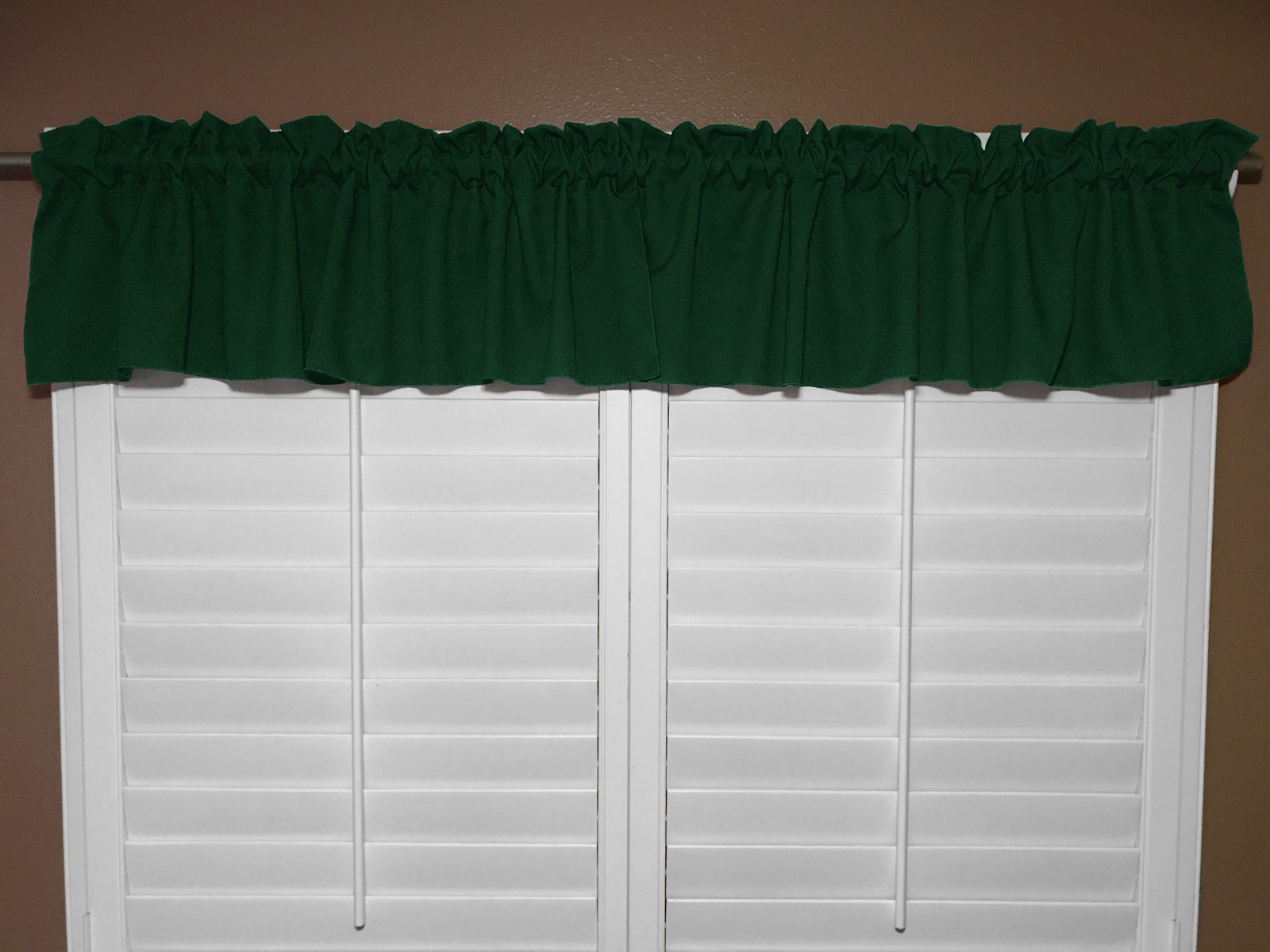 lovemyfabric 100% Polyester Poplin Solid Kitchen Tier/Valance Window Treatment