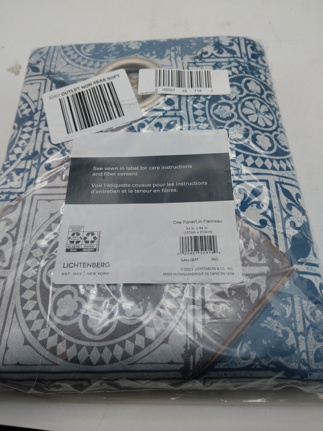 Sun Zero Panel Dacona Grommet Curtain 54in x 63in Light Filtering
