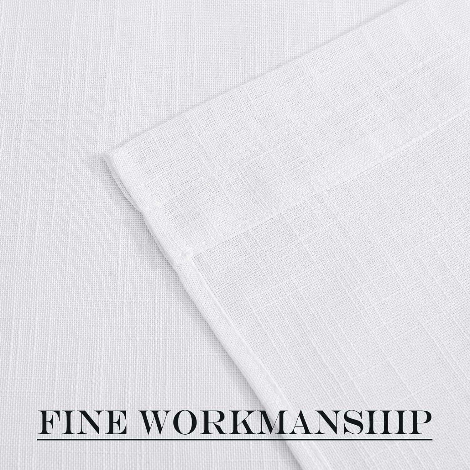 Sidelight Sheer Door Window Curtains – Semi multi size (Pack of 1) White