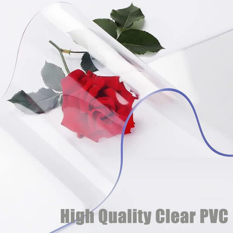 Clear PVC Smooth Strip Curtain 164 Ft Length X 7 in Width Bulk Roll 0.08” Thick