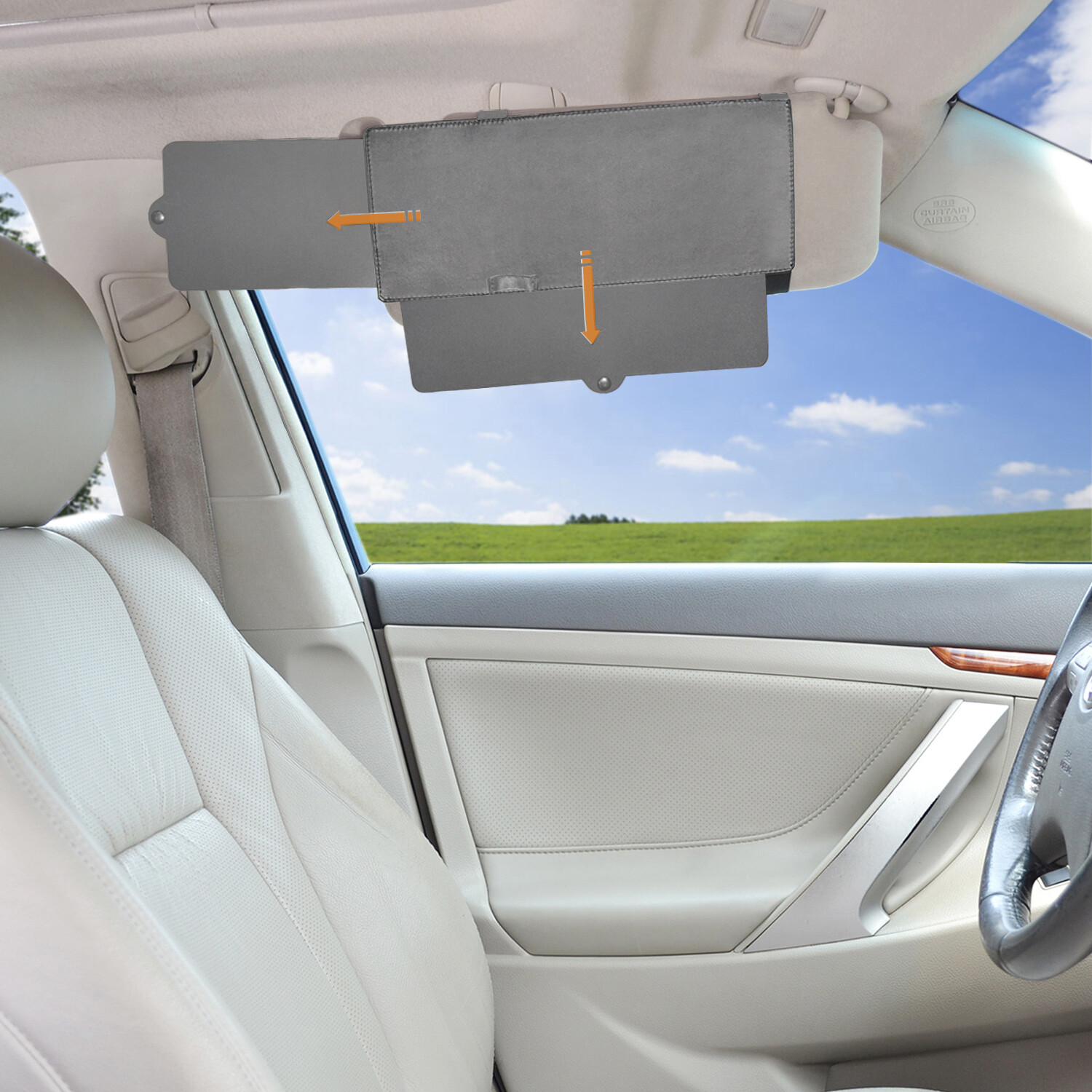 Car Sun Shade Extension Sun Visor Extender Window UV Rays Blocker Sun Protection