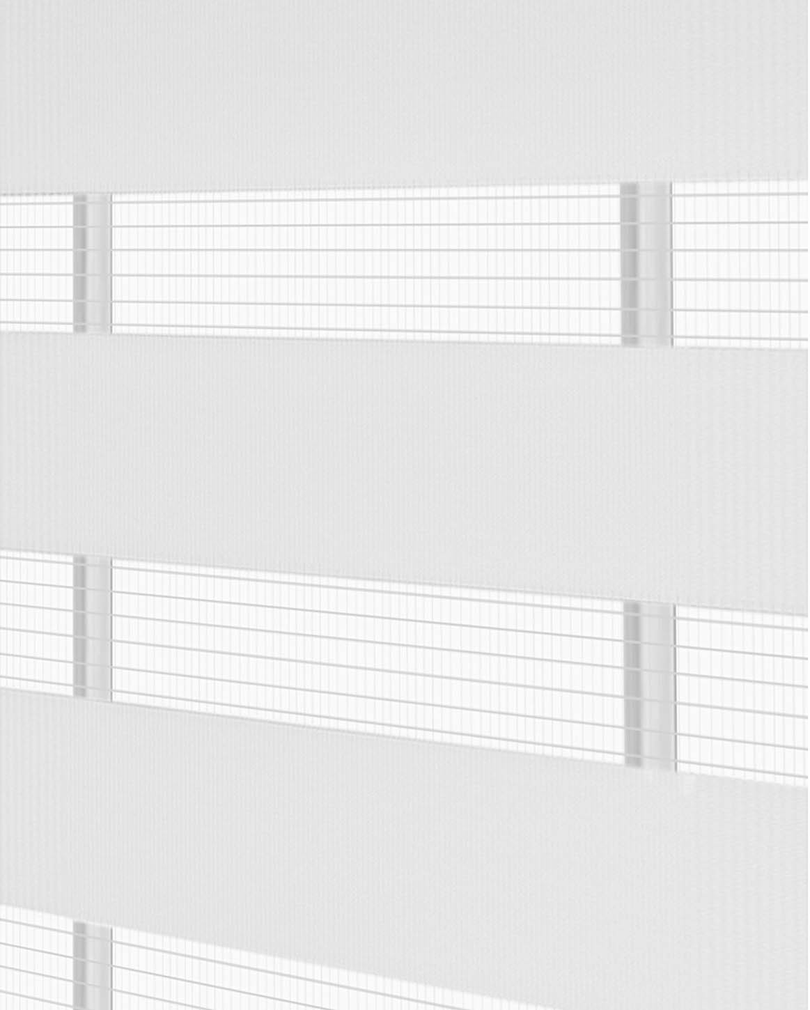 White Cordless Window Roller Shades Celestial Sheer Double-Layered Roman Shade