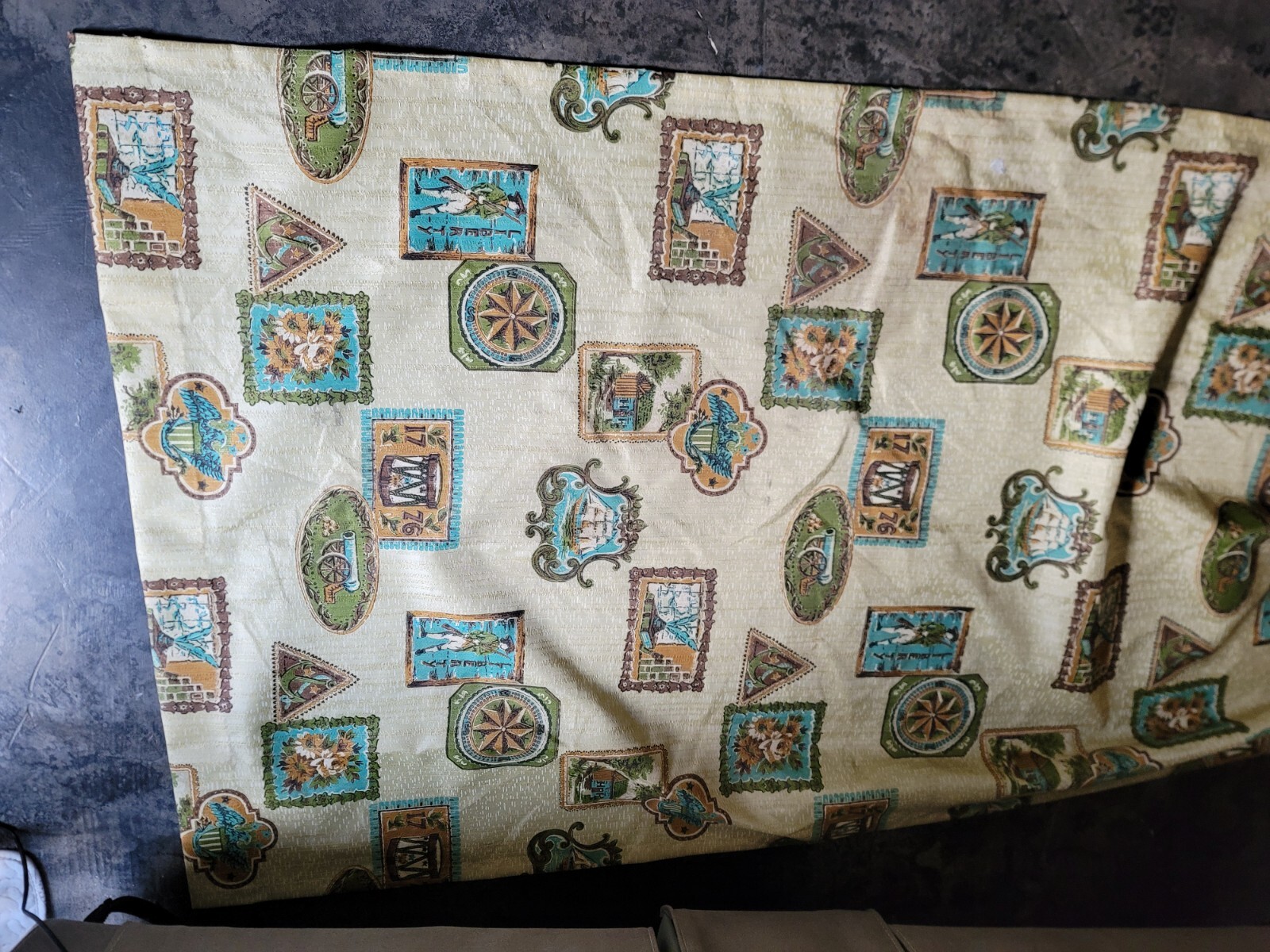 3 Curtain Panels United States Americana 1776 Theme 84″ Length
