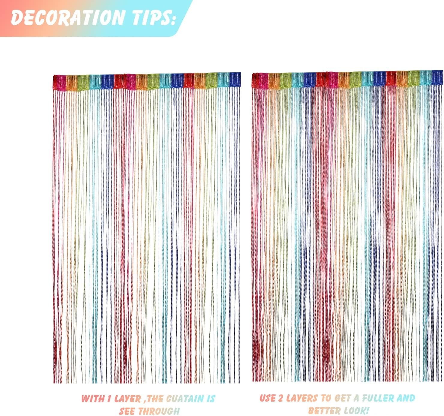 Door String Curtain, Wall Panel Fringe Window Room Divider Blind, Home Patio …