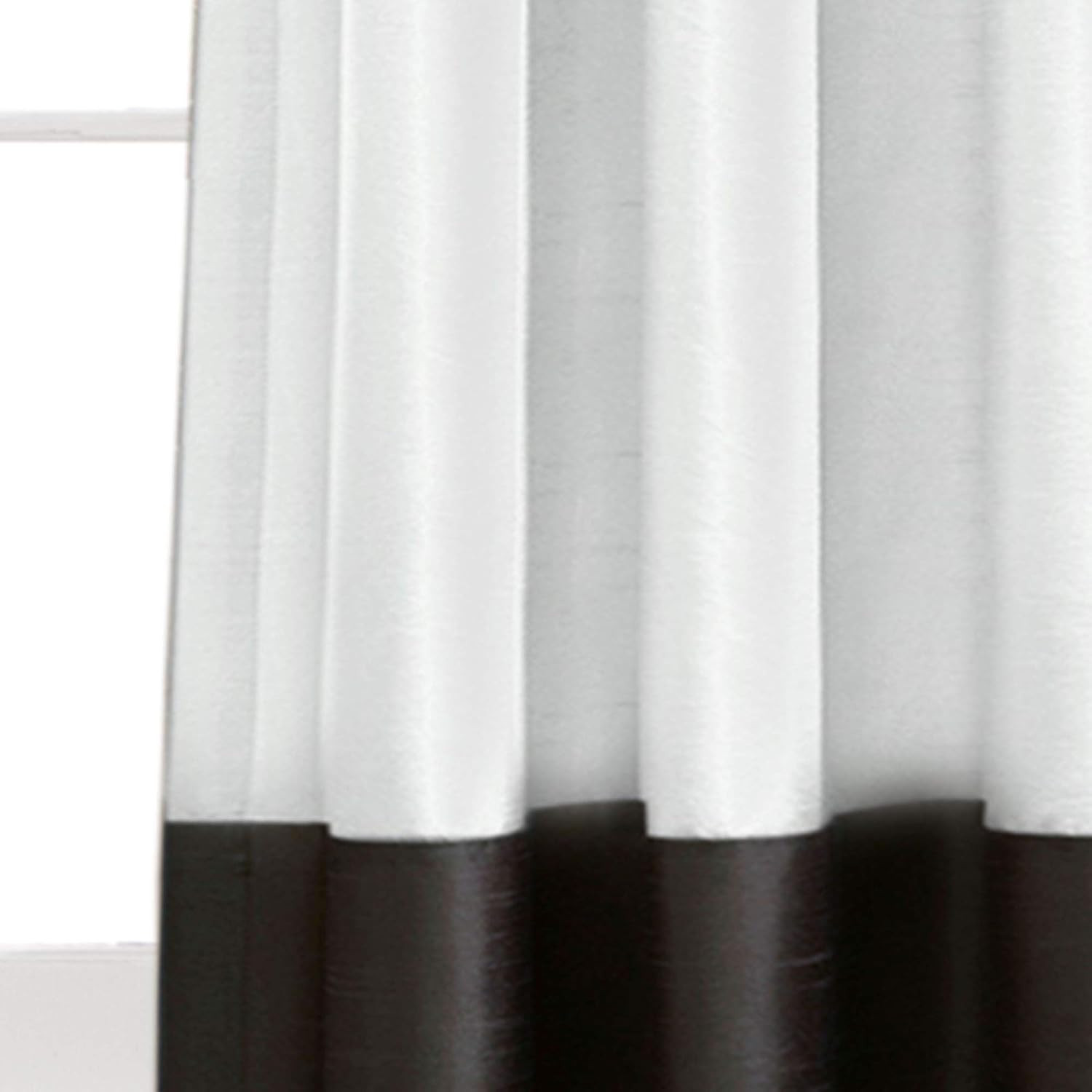 Elegant Black & White Light Filtering Curtains 54″ W X 108″ L – Bedroom & Living