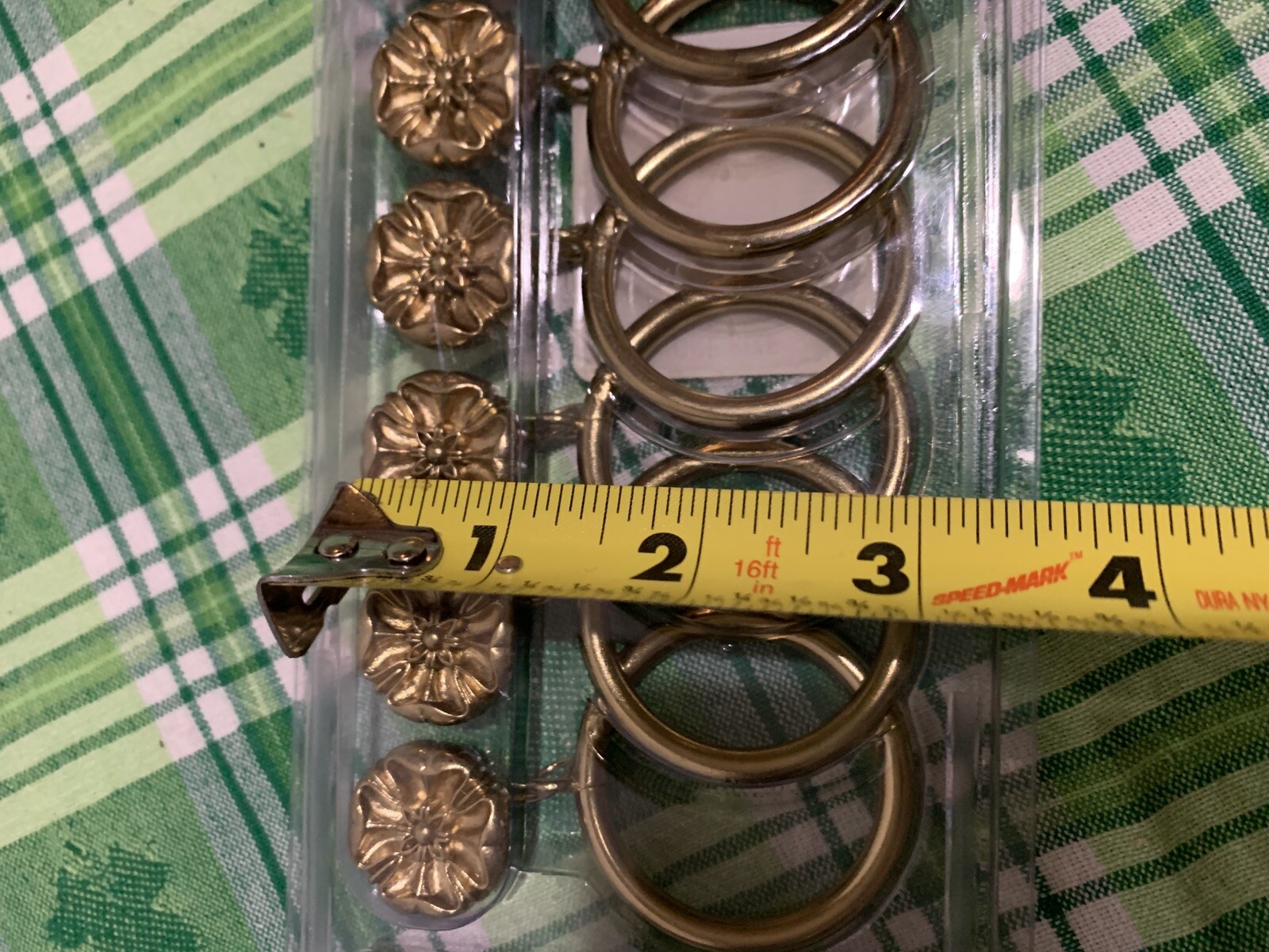 ❤️American Living “ROSETTE” Curtain Drapery Clips Combo Rings 7pc Set