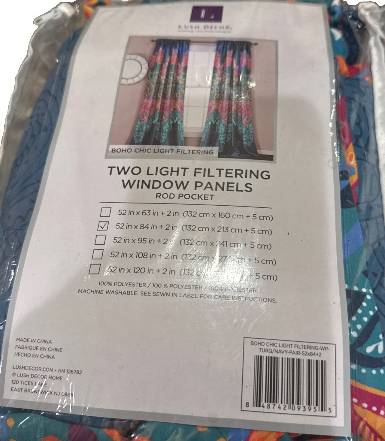 NEW Lush Decor Half Moon BOHO CHIC Curtains TWO Panels 52″ x 84″ Insulated