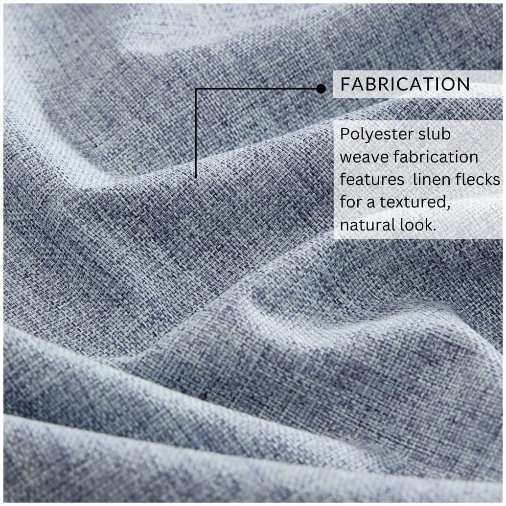 Home Fashions Solace 100% Max-Blackout Energy Efficient Solid Texture Window Cur
