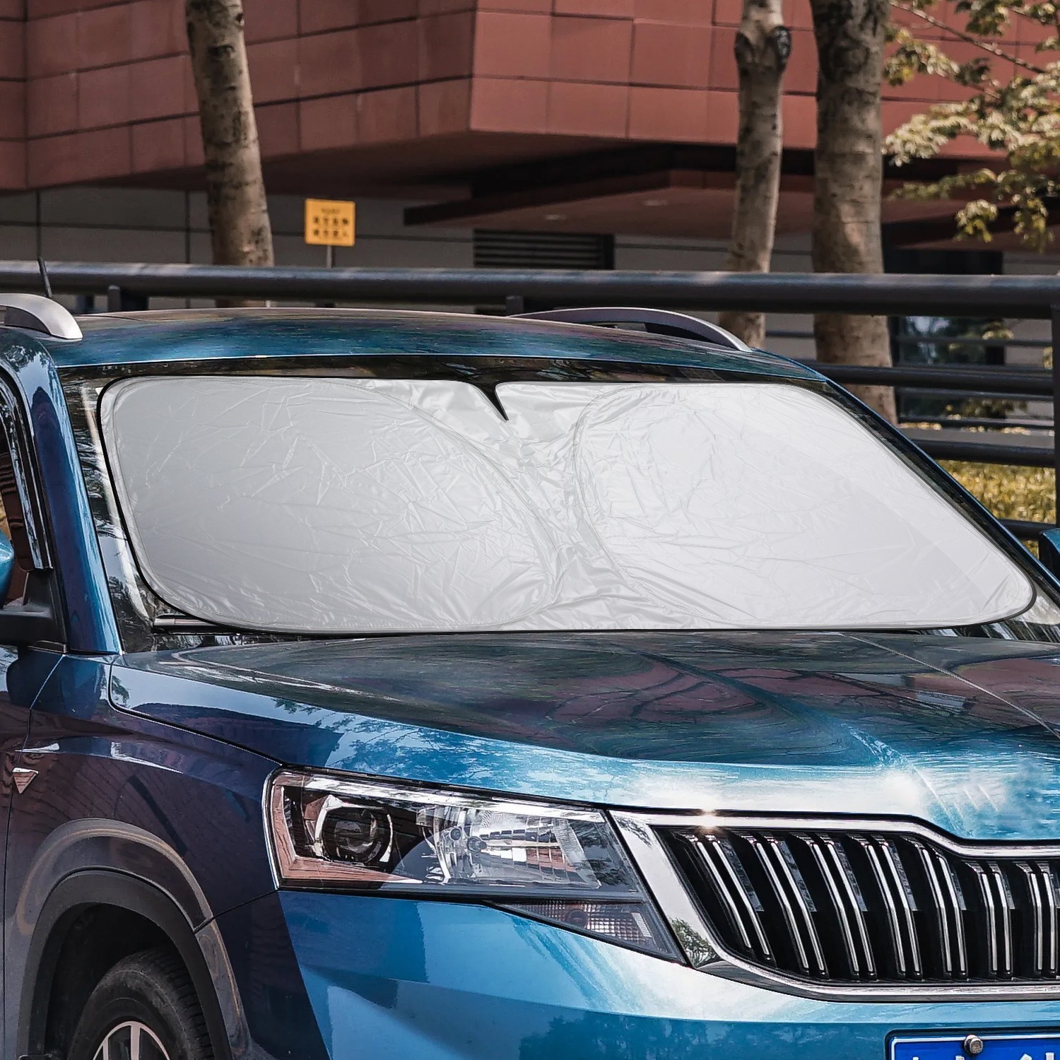 Universal Foldable Car Windshield Sun Shade | Heat Shield&UV Blocker | Most Cars
