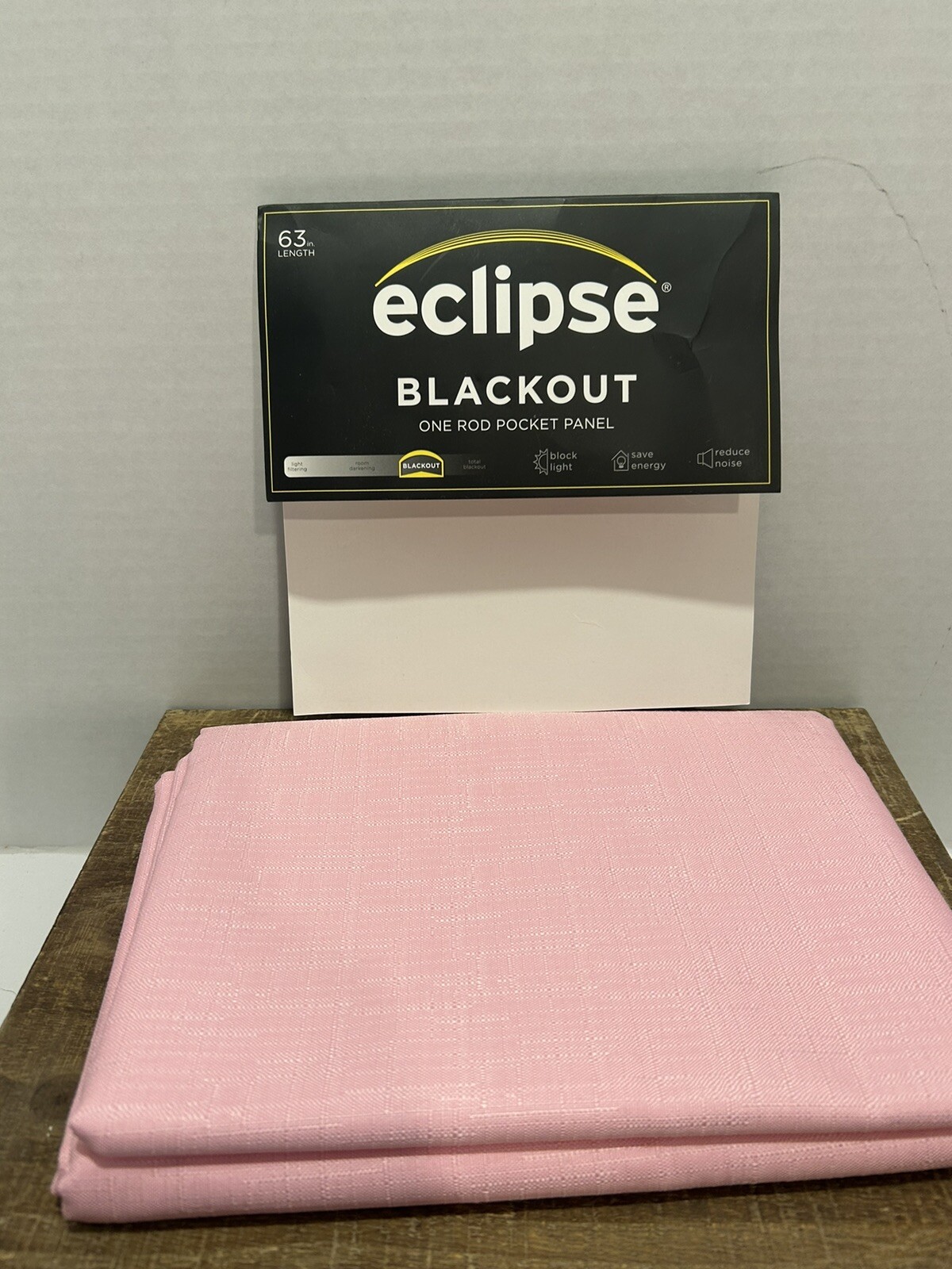Eclipse Curtain Pink 40” x 63” Blackout 1 Panel Celeste Draft Stopper Curtain