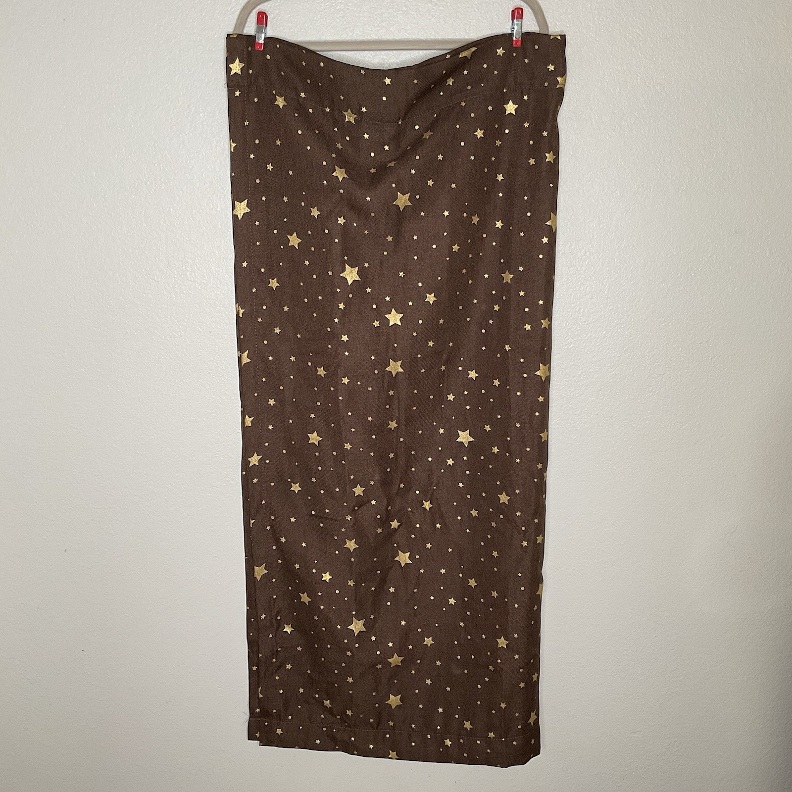 Curtain Brown Star bedroom Hobbitcore Fairy Core Unisex Cozy Kids Stars