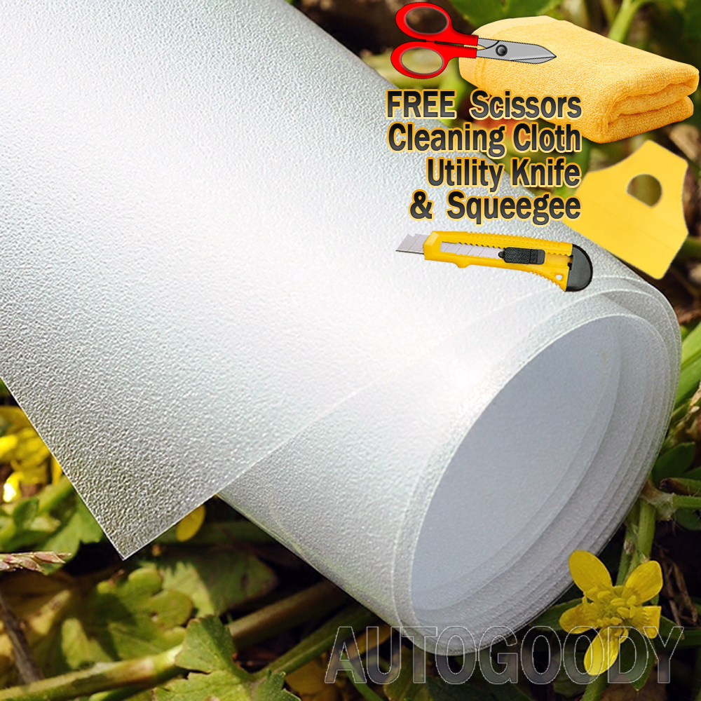 36″x120″ Frosted Glass Film Static Cling Office Bathroom Window Tint 3ft x 10ft