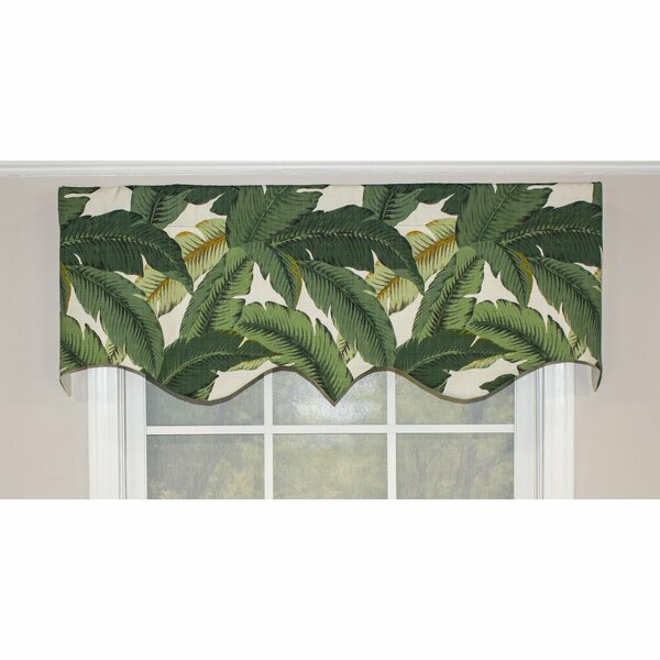 RLF Home Regal Valance Royal Palmas Aloe Palm Leaves 15×52 Rod Pocket NEW