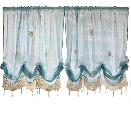 Pastoral 57-Inch-by-69-Inch Adjustable 57″W x 69″L (Pack of 1) Light Blue
