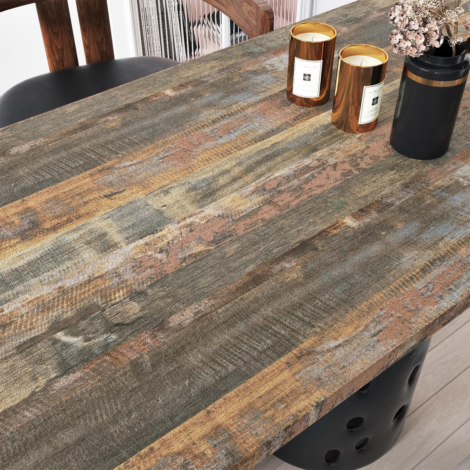 Brown Wood Contact Paper for Countertops Waterproof Shiplap Peel and Stick Wa…
