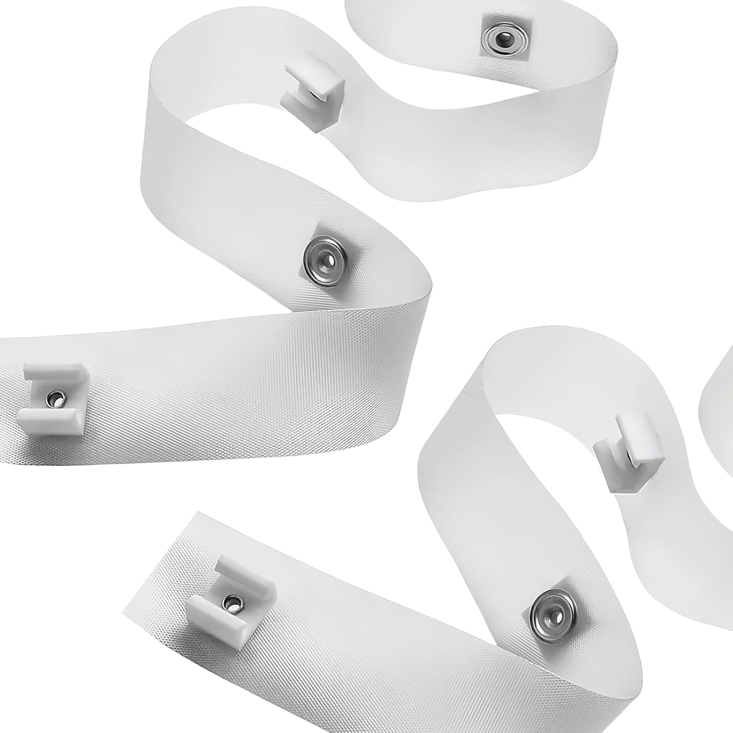 2 Pack RV Curtain Track Clips & Glide Tape – 1/2 Inch Wide Clear Slide Strip, 76