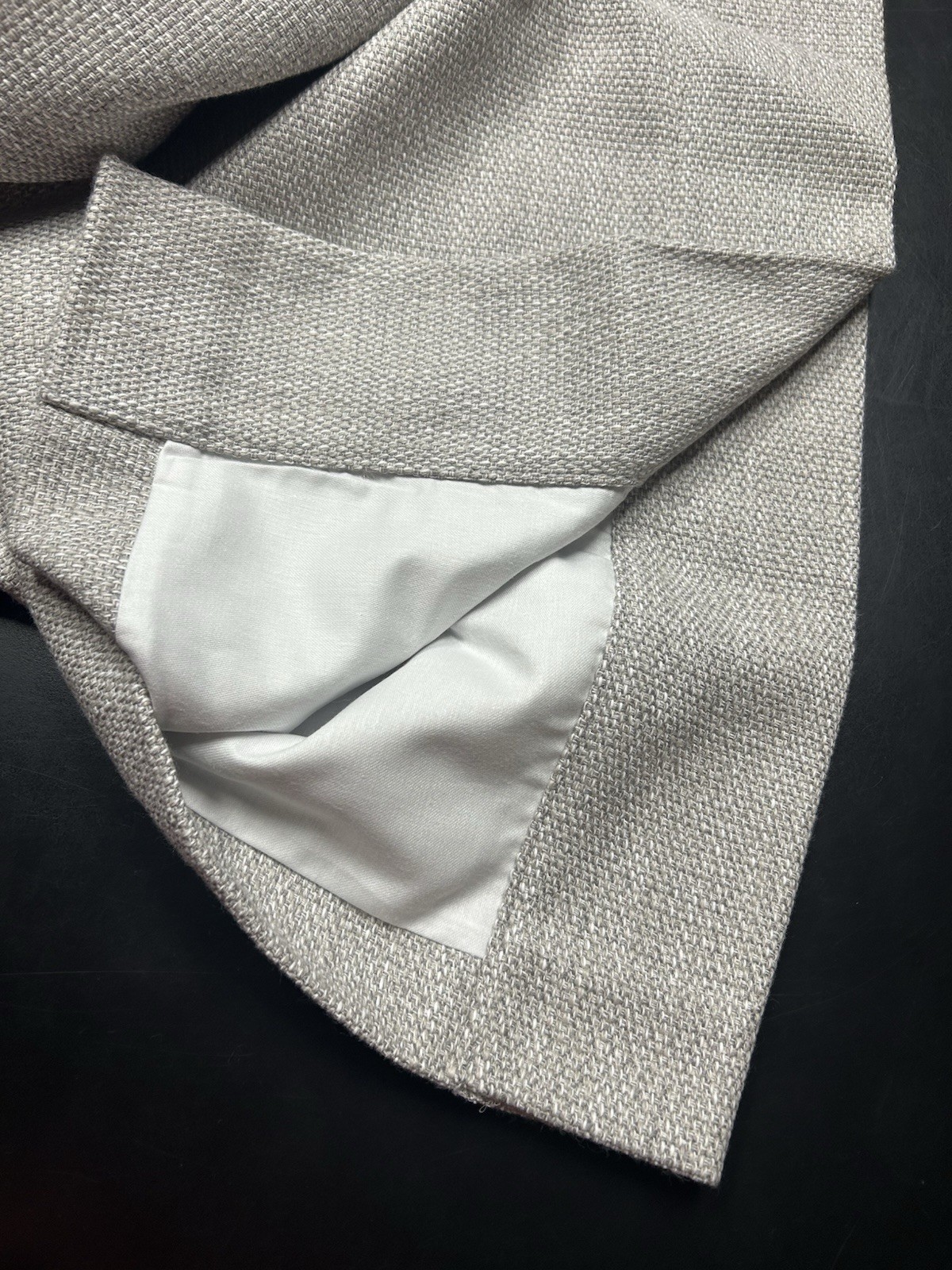 Restoration Hardware Perennials Perf Textured Two Tone Curtain Dove Grey 108×50