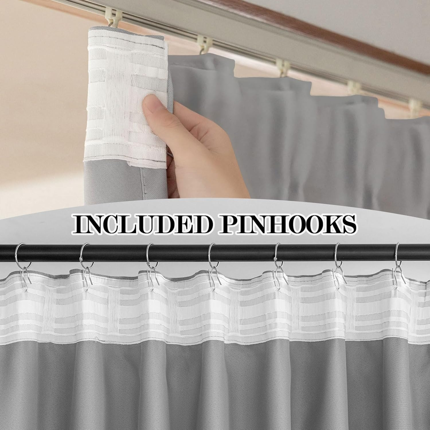 Soundproof Home Theater Curtains for Track or Rod – Privacy Room Divider Panel