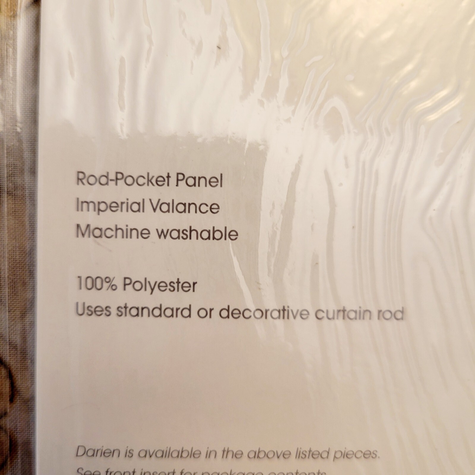 JC PENNEY HOME Rod Pocket Darien Collection Curtain Panel 58×84 NIP