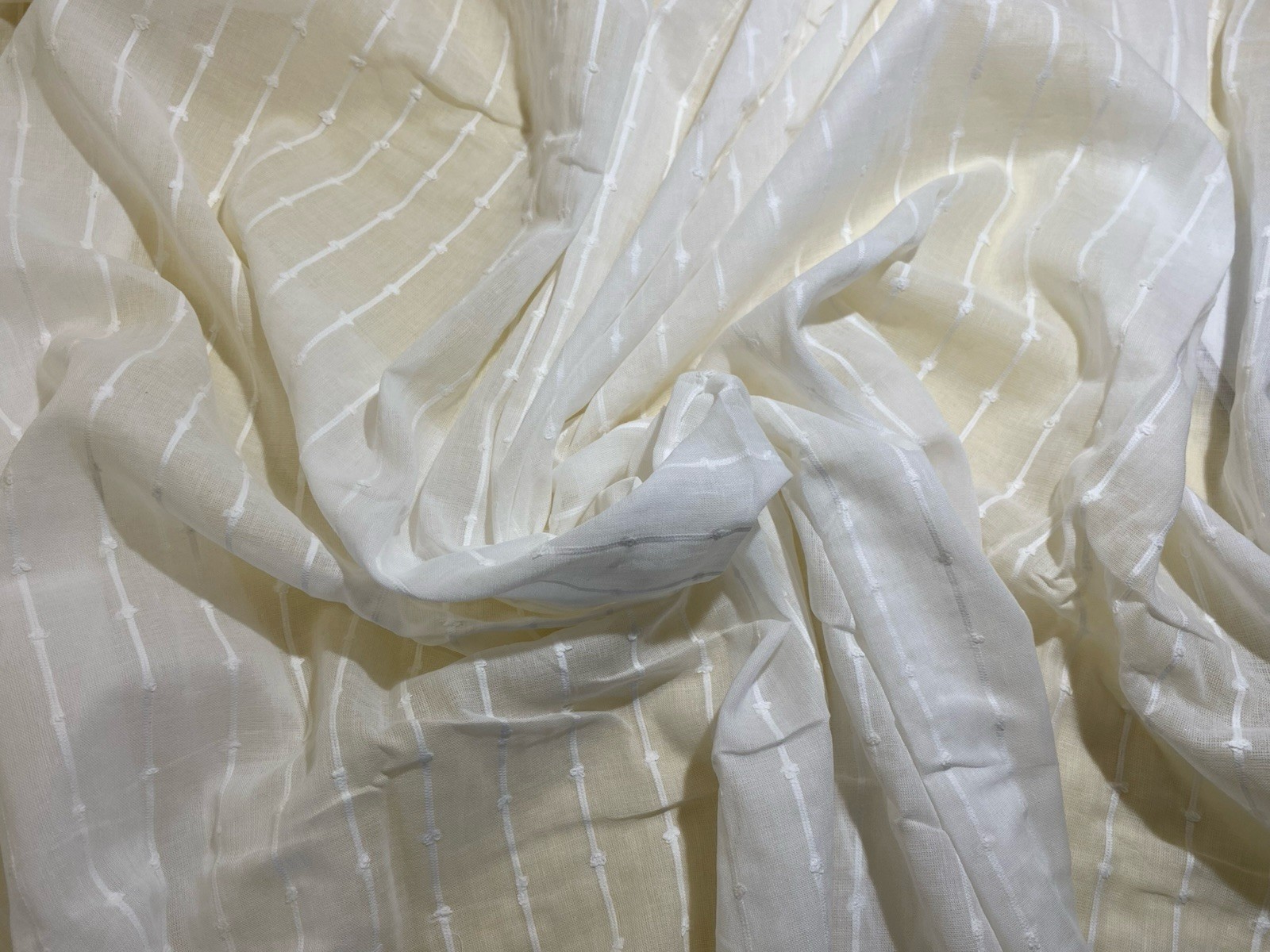 Vtg Ikea Matilda Light Filtering Sheer White Tab Top Curtains Long 55 X 98″ New