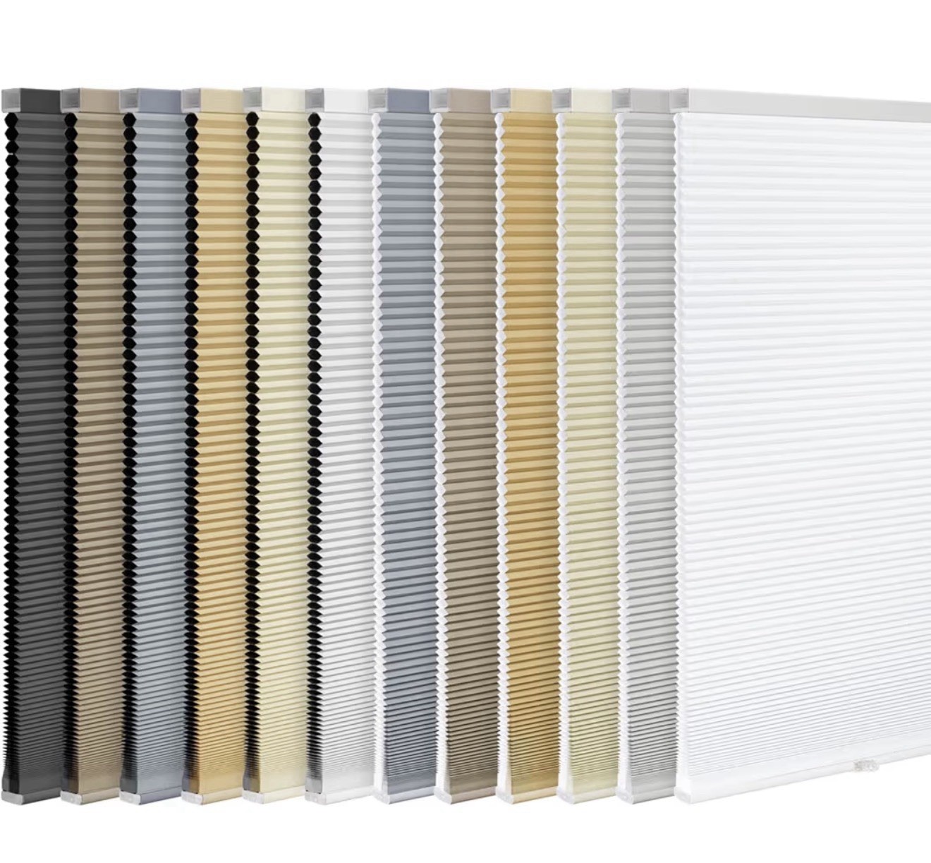 Cordless Cellular Blackout Window Blinds Shades, Non-woven Fabric, Multi-Color
