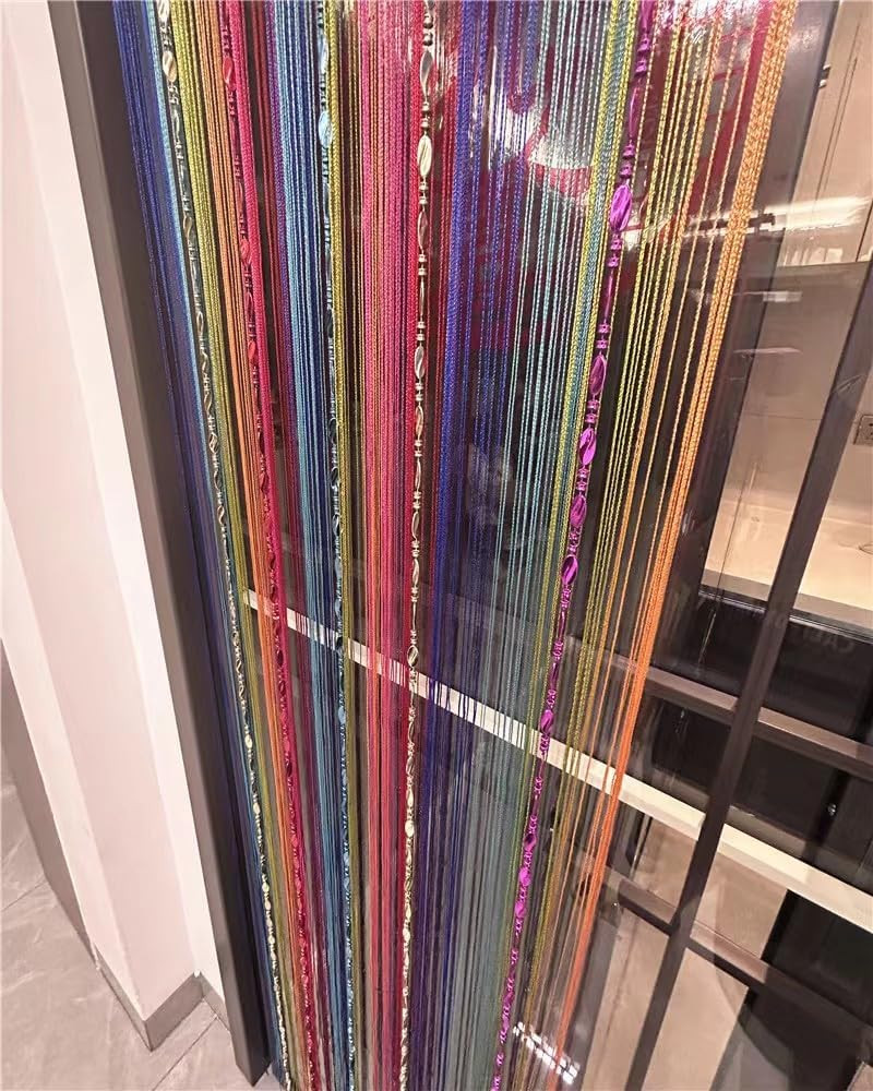 Ave Split 100Cmx200Cm Decorative Door String Curtain Beads Wall Panel Fringe Win