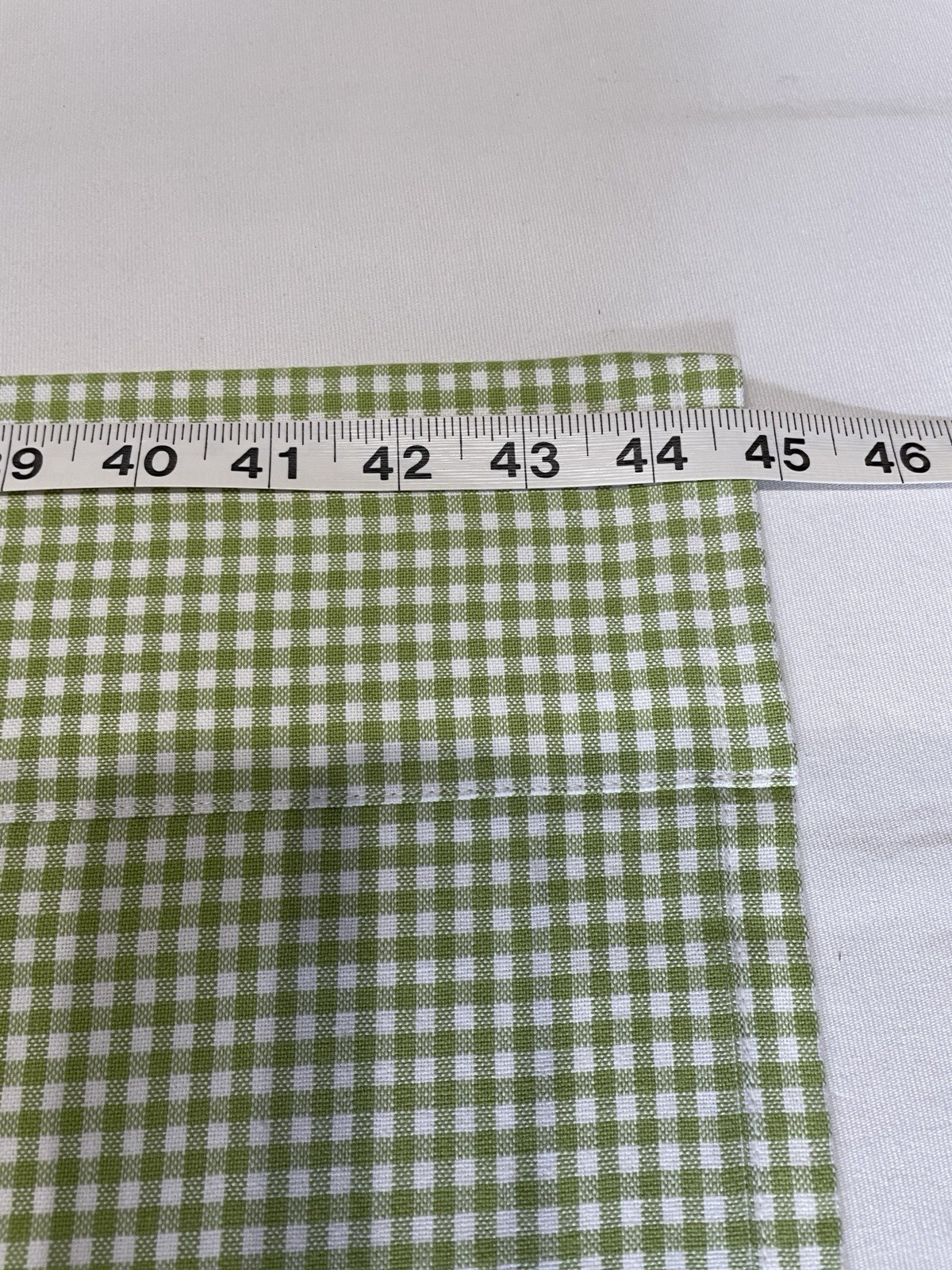 New Pottery Barn Kids Green & White Cotton Curtains 44×63″ Pair Open Package