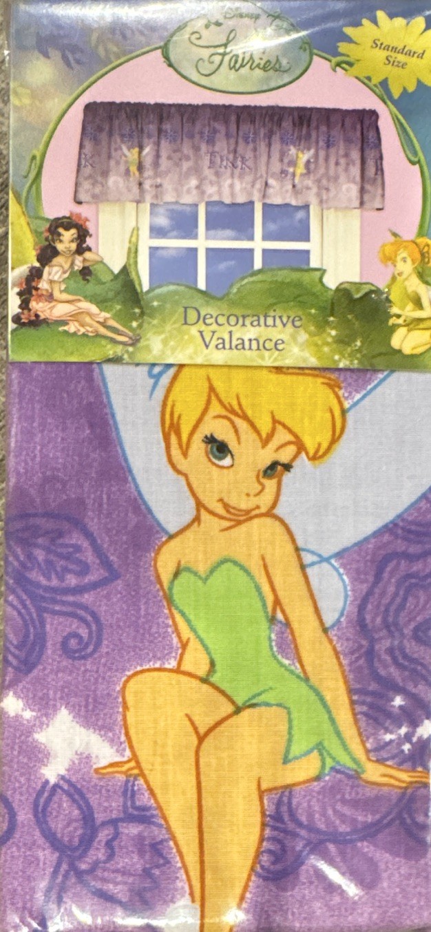Disney TINKERBELL Lavender Dreams Valance 84×15 Purple Rod Pocket 8 AVAILABLE