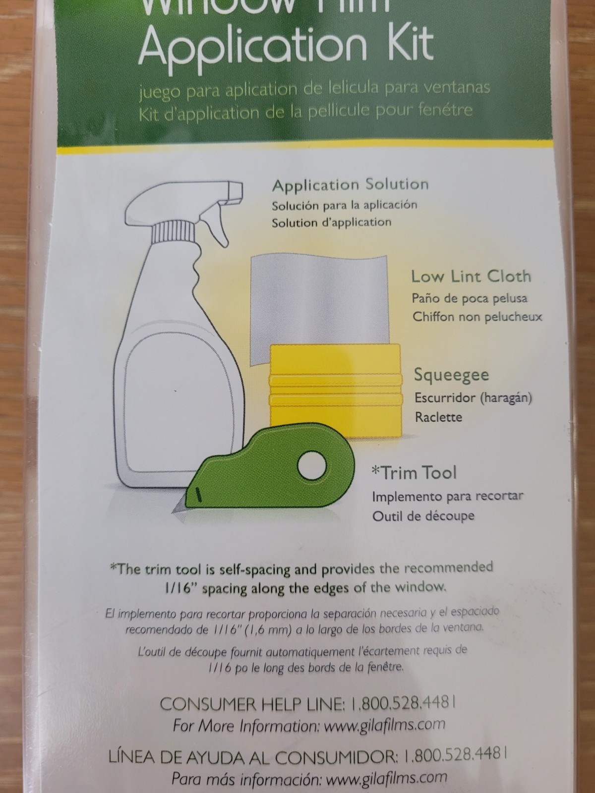 Gila Window Film Application Kit ***NEW SEALED