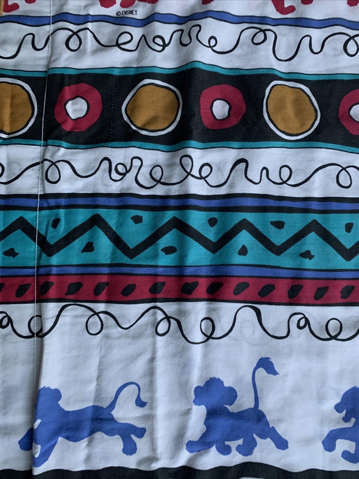 Disney The LION KING Balloon Valance 80×16 Vintage 1990s Kids Room Decor