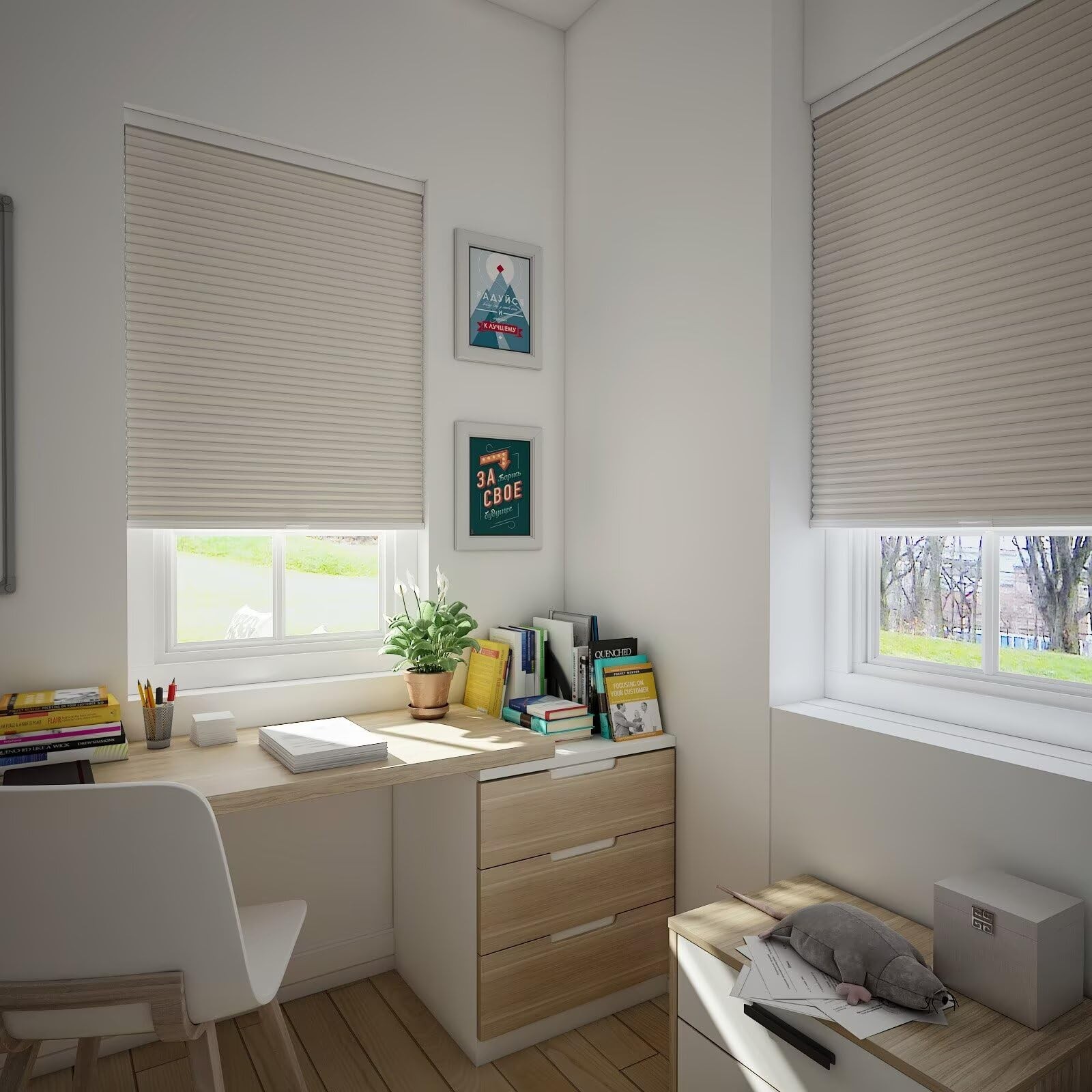 Changshade Cellular Shades Cordless Blinds Blackout For Indoor Windows