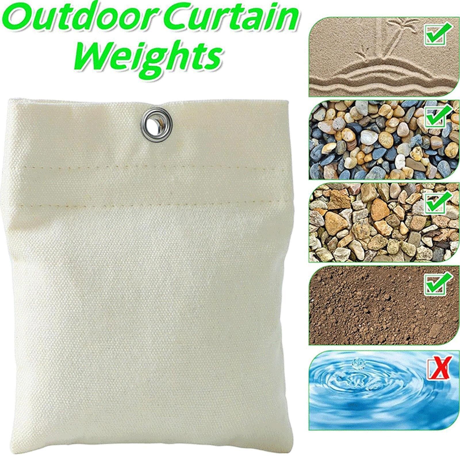8Pack Outdoor Curtain Weights Curtain Sandbag Weighted Bags Patio Curtain Weight