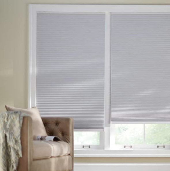 Shadow White Cordless Blackout Cellular Shade – 35.75 in. W x 48 in. L